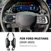 ABS For Ford Mustang GT Dark Horse EcoBoost 2024 2025 2026 Carbon Fiber Style Extension Car Steering Wheel Shift Gear DSG Paddle
