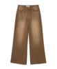 MILLO WOMEN Studded Wide Jeans [Brown]