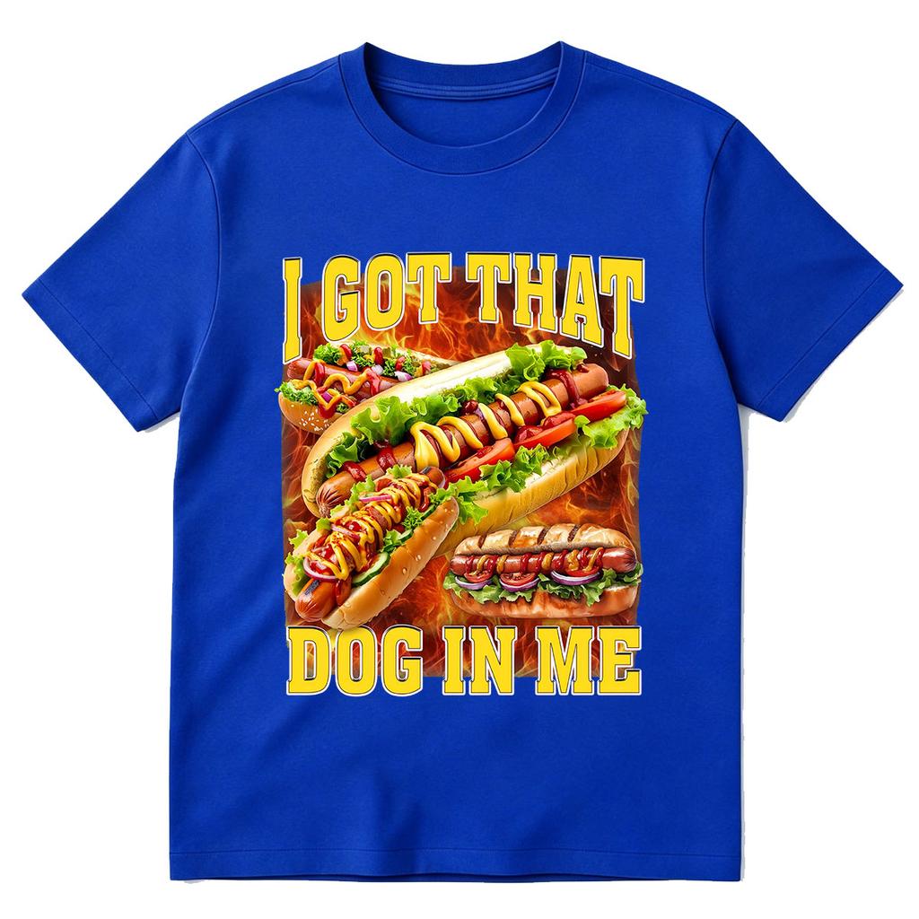 I Got That Dog In Me Tshirt Funny Hot Dog Meme Tee Shirt 90s Style Hotdog Retro Bbq Cookout Food Graphic T Shirts Streetwear