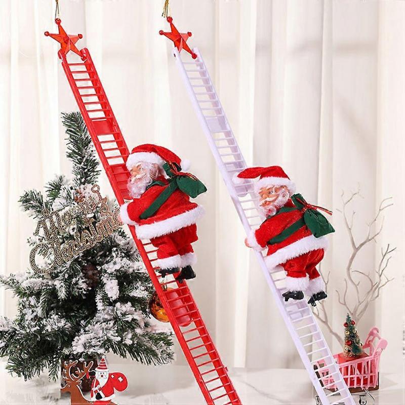 Christmas Electric Santa Claus Doll Climbing Santa Claus Doll Xmas Decoration