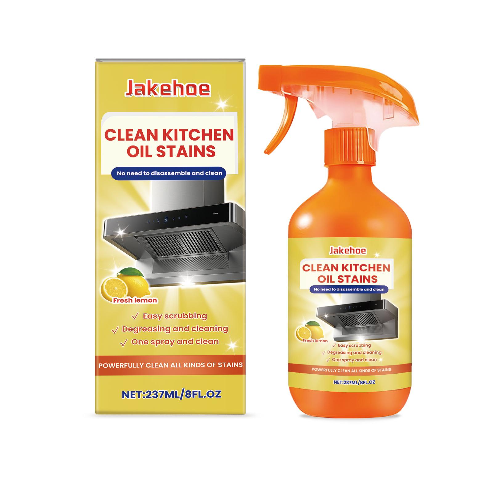 Kitchen Heavy Oil Cleaner Powerful Stain Degreaser Stains Remover For Grills Ovens Cooktop Kitchen Cleaning Spray 237MLBubble Sp 237ml1pc