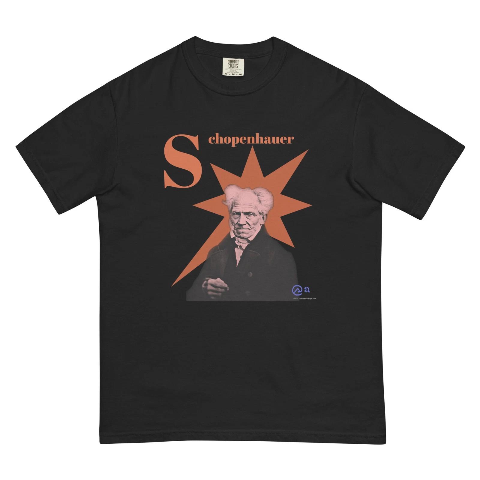 Schopenhauer garment-dyed heavyweight T S