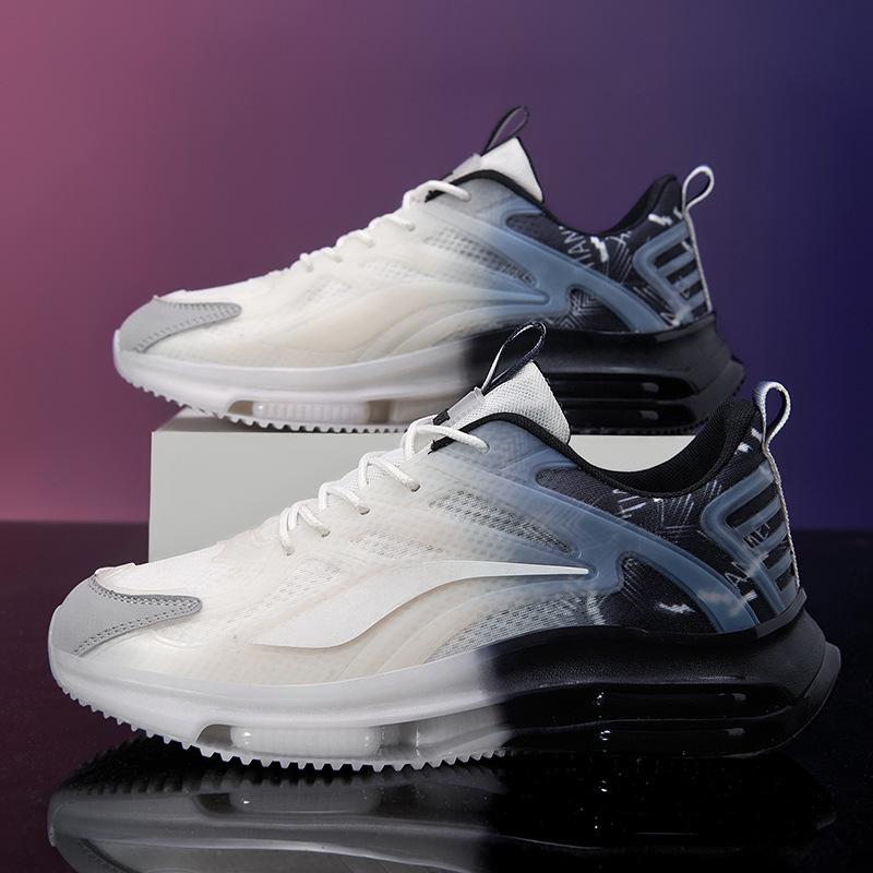 Large Size Spring and Summer Breathable Mesh Casual Sports Shoes Air Cushion Soft Sole Dad Trendy Shoes