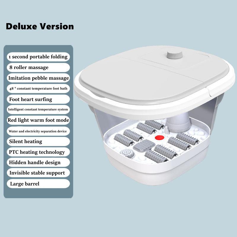 Foldable Foot Bath Bucket Electric Massage Constant Temperature Spa Surf Foot MASSAG Household Automatic Heating Foot Massager