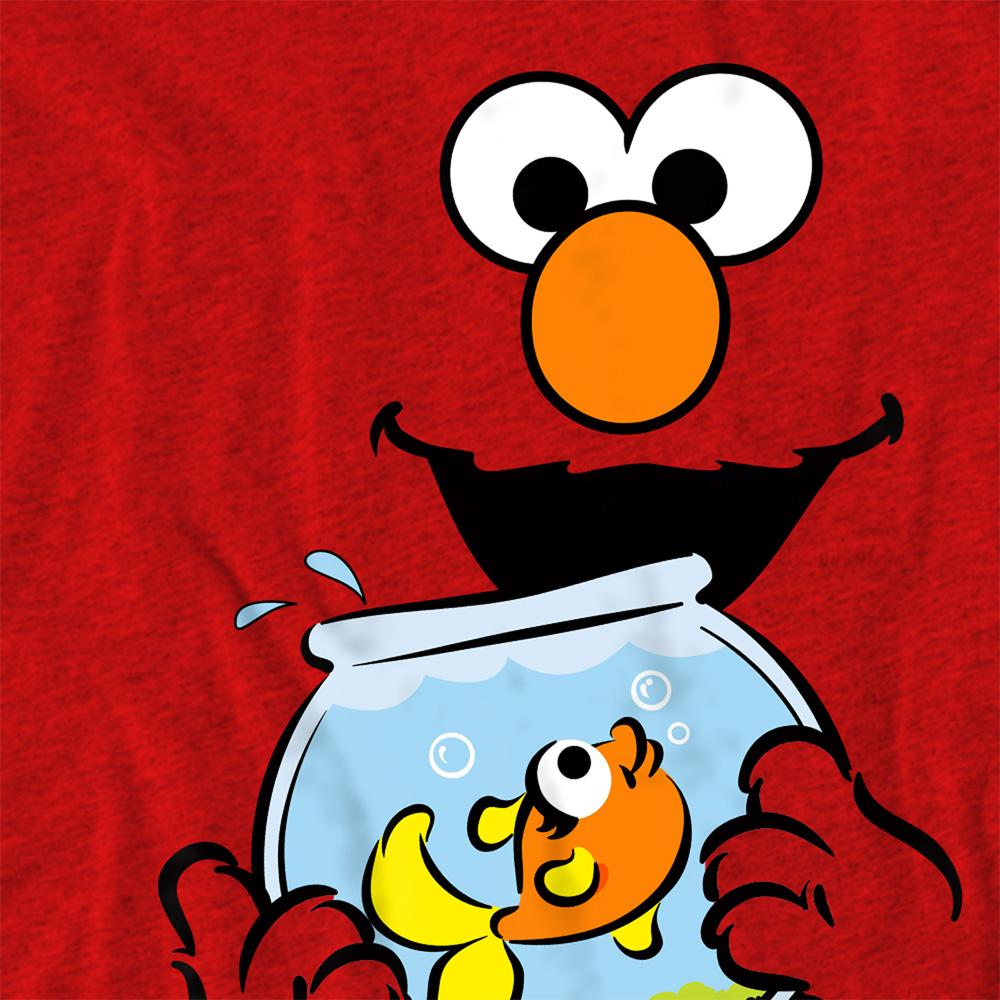 Sesame Street Unisex Adult Elmo & Dorothy Face Heather T-Shirt