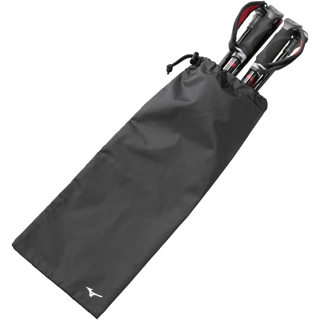 MIZUNO Nordic Walk Folding Walking Poles Set of C3JTPB10 4-Section LITE, 2, Unisex, Red,