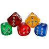 5 Pieces Board Game Dice 25mm Playing Party Entertainment Dices Transparent Dice