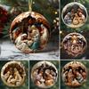 Jesus Ornament High-Quality Christmas Pendant Christmas Keepsake Transparent Birth Of Jesus Decor For Window Christmas Tree