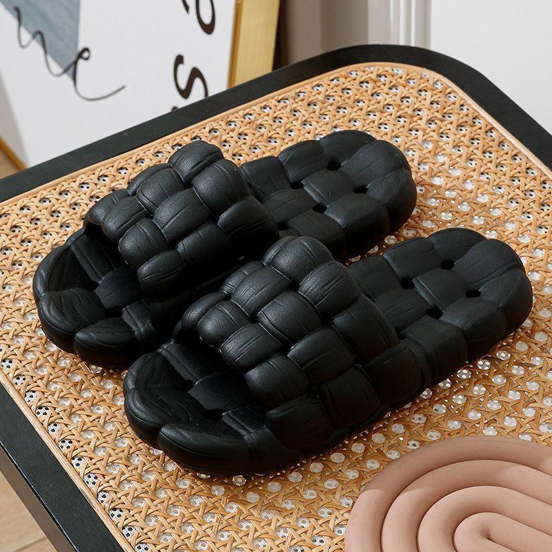 Letní protiskluzové žabky Silná platforma Muži Koupelna Domácí Pantofle Protizápach Měkká podrážka Lehké Sandály Cloud Slides