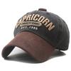 New washed old baseball cap American contrasting color letter embroidery cap outdoor sun hat tide