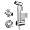 304 Edelstahl Handbrause Badezimmer Shattaf Tragbares Toiletten Bidet Einfache Reinigung Bidet Schlauch Sitz für Toilette