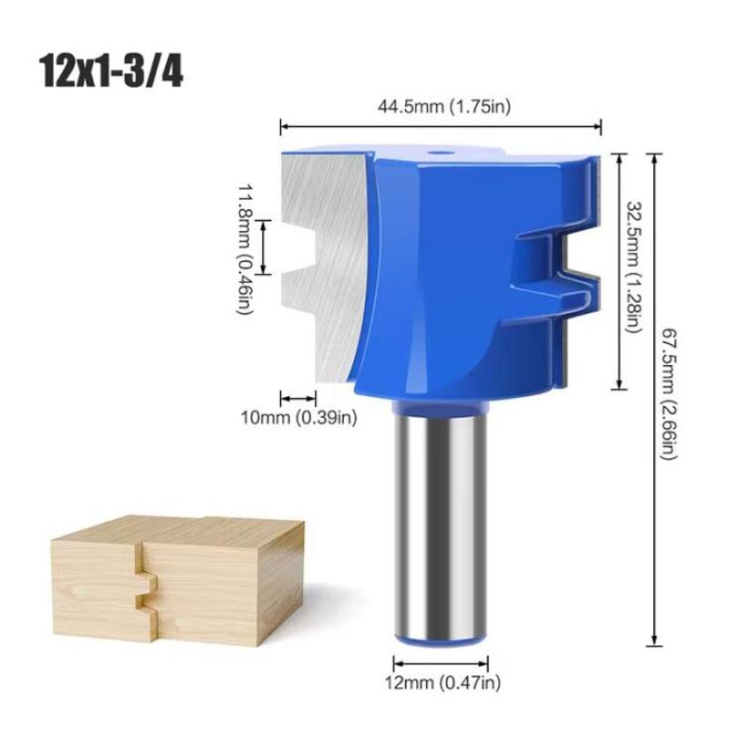 

Фреза для шипов типа Т, фрезы для деревообработки, нож для сращивания.12 мм, хвостовик 1/2 дюйма 12mm shank серый