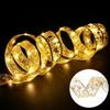 16.t 50LEDs Ribbon Christmas Lights Decorative String Lights for Christmas Tree NaFairy String Lights Battery Powered Backyard Lighting for Indoor Out