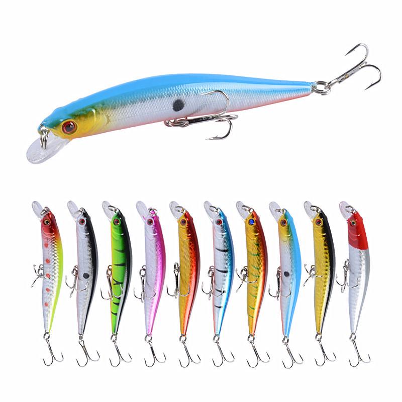 Super Long Cast Floating Minnow Bait, 9.8cm/8.2g, Bionic Plastic Lure for Mandarin Fish
