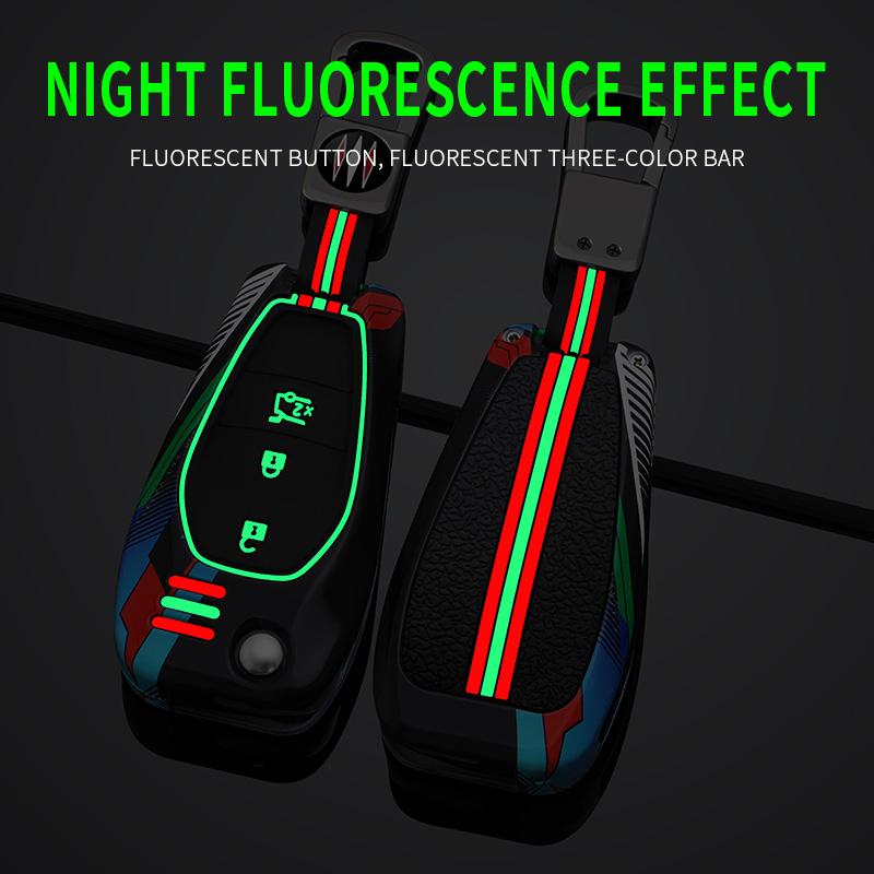 Styling Mouldings Zinc Alloy+Silicone Full  Car Key Case Cover for Chevrolet Cruze Cross Cobalt Captiva Spark Sonic Aveo Tracker