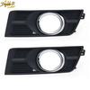 Front Left & Right Fog Light Cover Bezel Trim Silver For Cadillac SRX 2010-2016