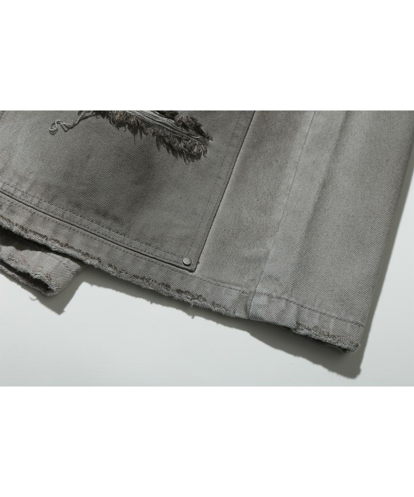 URBANSTOFF Double Knee Bermuda Pants (Dirty Gray)