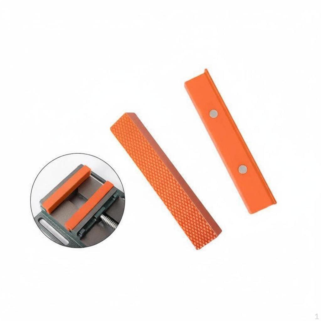 2 Pieces Nylon Vise Jaw Pads NonMarring Grips AntiSlip Surface Soft Covers for Machinists,