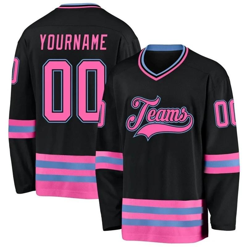 Mens 3D Printed Sport T-Shirt Quick Dry Breathable Ice Hockey Basketball Training Top Loose Fit V-Neck Long Sleeve