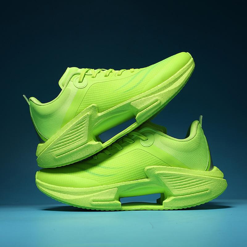 Jueying 3 carbon board boys running shoes autumn older children students shock absorber test sports shoes full palm youth running shoes