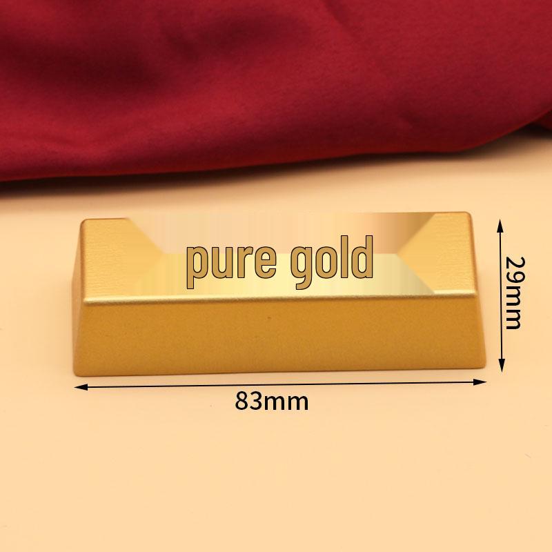 Solid Brass Gold Ingot Ornament: Living Room Treasure Basin Decoration & Opening Gift