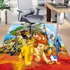 1pc Lion Adventure Carpet for Playroom Bedroom Living Room Sofa Home Decor,kids Game Area Rug Non-slip Floor Mat Y72957