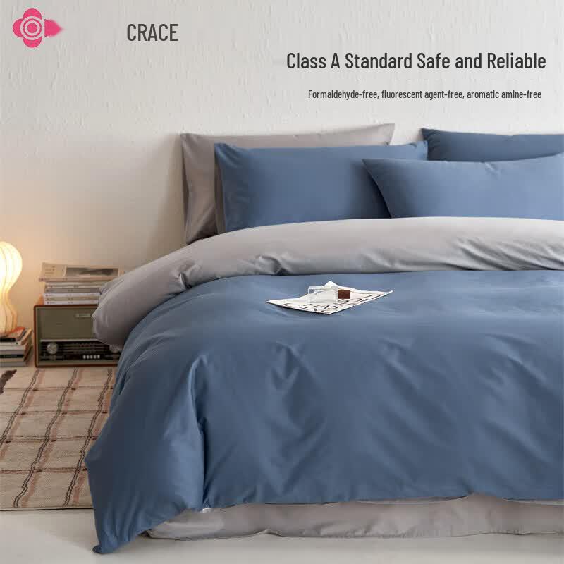 Jieliya Antibacterial Pure Cotton 3-Piece Duvet Cover Set