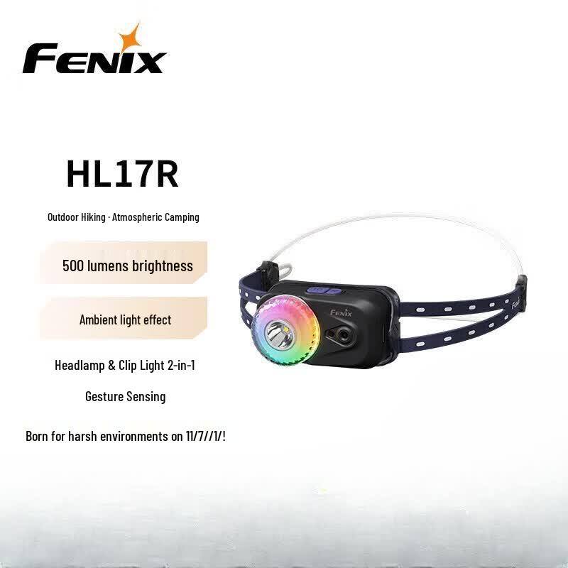 

Fenix HL17R 500 Lumen Multi-Color Magnetic Outdoor Headlamp