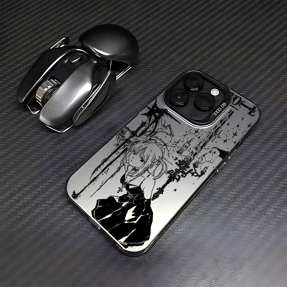 Luxury Clmj Death Note Misa Phone Case For iPhone 17 Air 16e 15 14 13 12 11 Pro Max Plus Mini SE Anti Fall Matte Back Cover