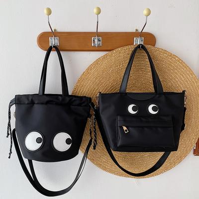 Big Eyes Funny Bucket Nylon Bag Fashion Spring And Summer Casual Mommy Bag Cute Tote Shoulder Bag