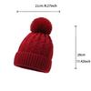 Thicken Winter Beanie Hat With Fur Pom Pom Winter Caps Fashionable Fleece Beanies  Outdoor Wear