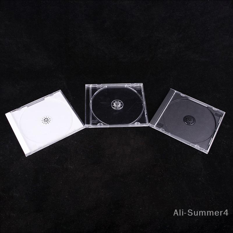 Boîte CD à Fond Transparent Étui CD Vide Étui CD en Plastique PP Capacité Étui CD 1-2 Disques