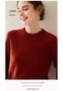 Women's Classic Round Neck Cashmere Sweater - Thickened Autumn/Winter Loose Knitwear Base Layer