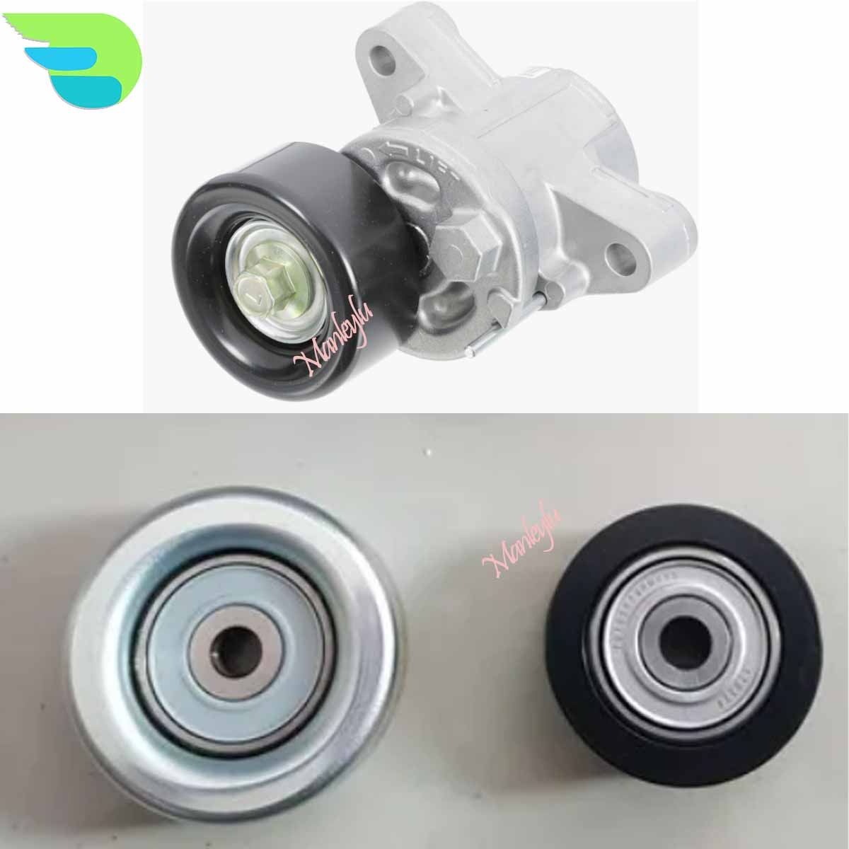 1 set Tensioner Pulley Idler ALTERNATOR Set For Mitsubishi New Outlander 2013-2016 1341A051 1341A042 1345A090 set of 3