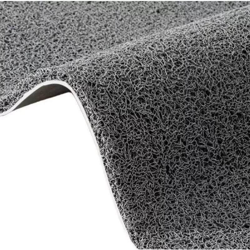 Floor Mats, Freely Cuttable, Universal, Easy to Clean, Can Be Cut Individually, for Driver and Passenger Seats, Waterproof, Thickened Silk Loop Design Pvc Wire Loop Gray Thickened, 40* 60cm