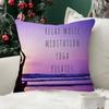 Yoga Pillow Case Plush Fabric Soft Double Sided Print Sofa Cushion Cover Throw Pillow Covers
