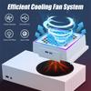 LED Cooling Fan Atmosphere Light 3 Gears Adjustable 5V 2.4A Console Fan 7 Lighting Modes Gaming Accessories