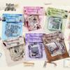 Yi Niao Retro PET Sticker Pack: 20 Decorative Sheets for Journals and Borders - Floating Life Imprint Series