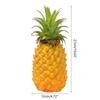 Large Artificial Pineapple Fruit Ornament Yellow Pineapples Decoration for Home and Retail Settings