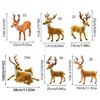Creative Christmas Elk Ornament 15/20/25/30/35cm Party Dining Table Decor