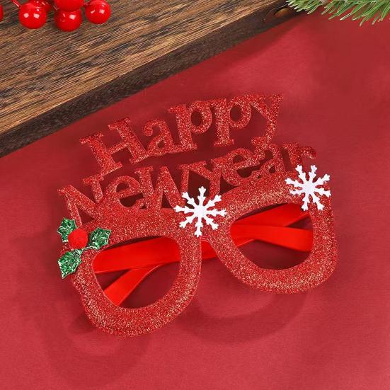 Happy New Year Accessory Sparkling 2026 Headband Glitter Eyeglass for Christmas New Year Eve Party Supplies