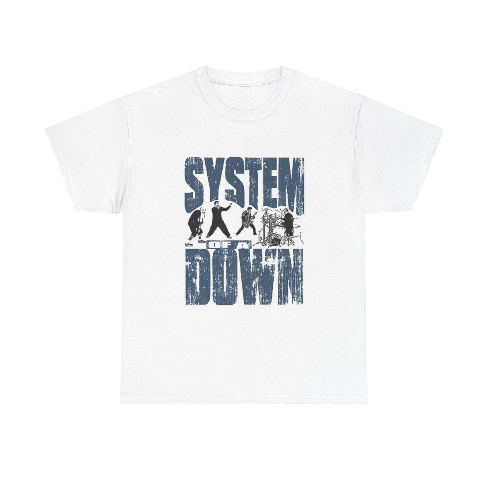 Графическая футболка System Of A Down, винтажная, унисекс, из плотного хлопка XL