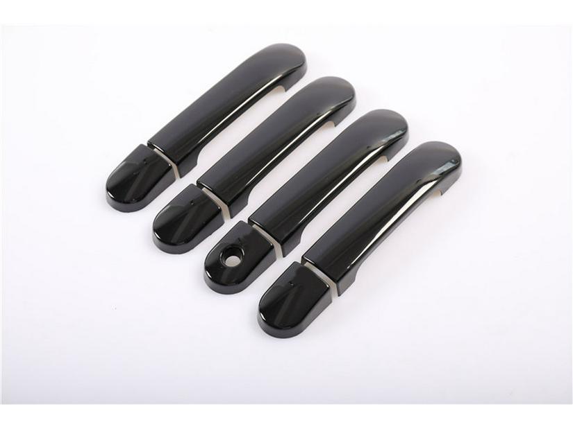 Nissan Wingroad Y12 Carbon Fiber Door Handle & Bowl Decoration (2006-2023) - Bright Black Finish