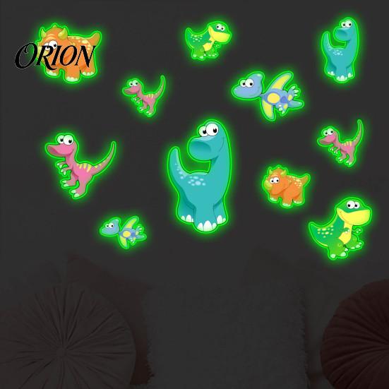 Indoor And Outdoor Wall Decorations Luminous Cartoon Dinosaur Sticker, Self-Adhesive Decorative Durable Decals for Glass Doors Waterproof PVC