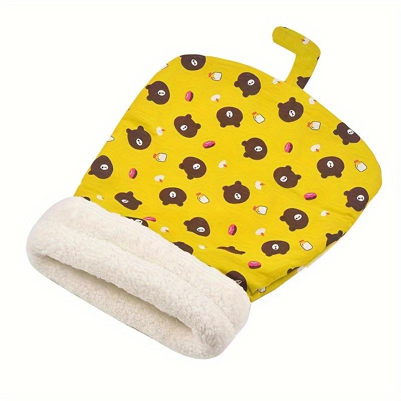 1pc Cozy Polyester Cat Sleeping Bag with Filling-Comfortable Tunnel Cat Bed Nest for Cats 5.51-15.43LB, Easy Entry Pet House