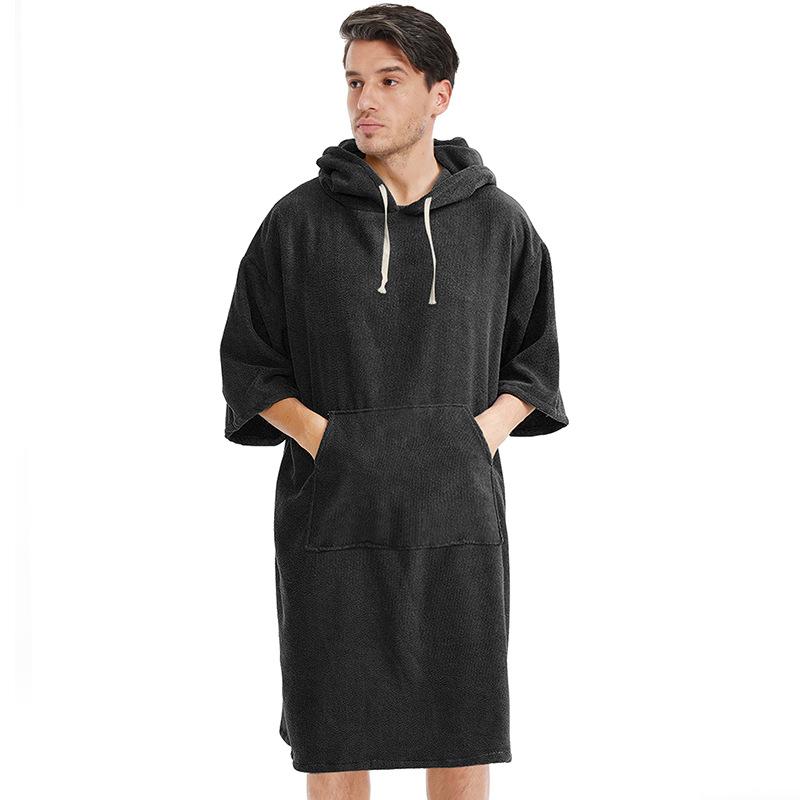 Hooded Beach Changing Quick Dry Robe Swimming Microfiber Poncho Towel Scuba Diving Beach Poncho Bath Towel
