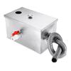 Silver Stainless Steel Grease Trap Interceptor Restaurant Kitchen Wastewater 14x8x8'' New