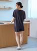 Gelato Pique Rayon Logo PWCT251232 DGRY Free Size T-Shirt Women's