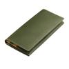 [Abies] Japanese-Made Tochigi Leather Long Wallet Green H 9cm X W 18.8cm X D 2.5cm