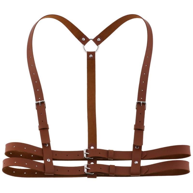 Decopunk New Leather Harness Garters Sexy Lady Body Bondage Lingerie Cage Sculpting Harness Goth Harajuku Suspenders Sword Belt